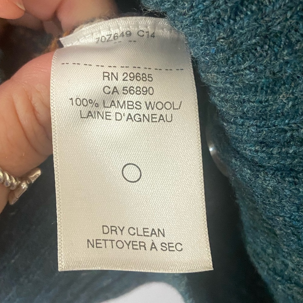 Pendleton Teal And Multicolor Patterned Cardigan - image 4